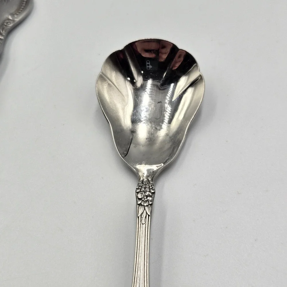 Vtg Oneida Wordsworth Brahms Flatware Rose Daisy‎ 3 Pc Butter Knife 2 Spoons